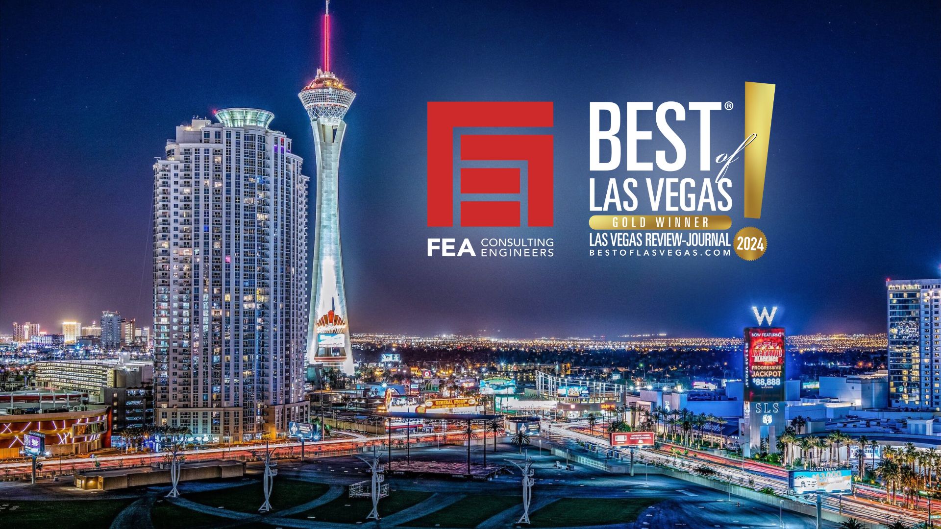 FEA Consulting Engineers Best of Las Vegas 2024 cover photo Las Vegas Strip Downtown