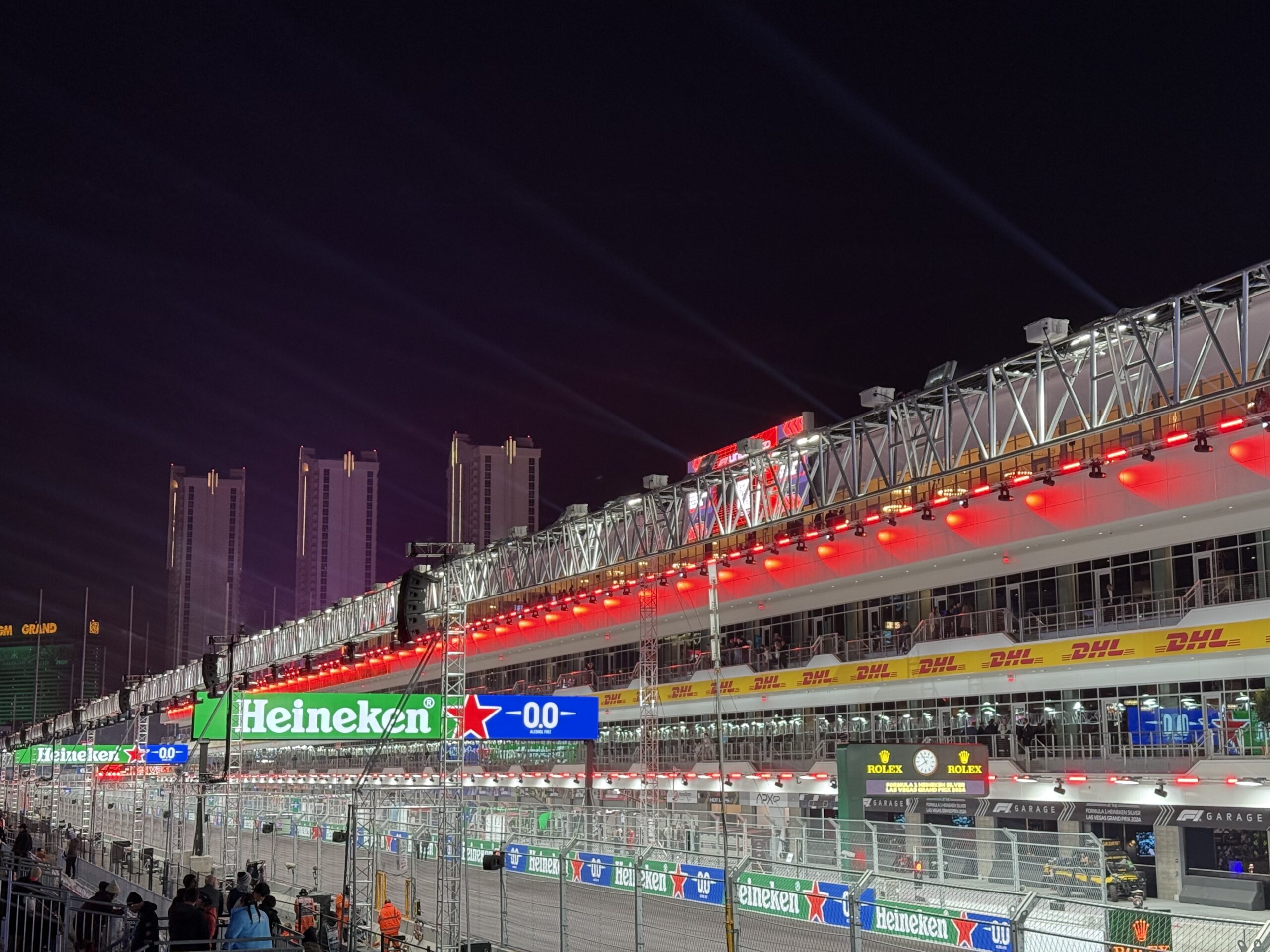 Formula 1 Paddock building on the Strip in Las Vegas