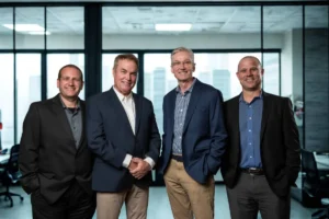 Justin Veilleux, Robert Finnegan, Boyd Erickson, Ryan Calahan, principals at FEA Consulting Engineers