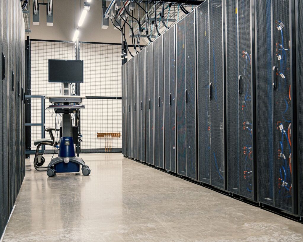 Data Center with monitor