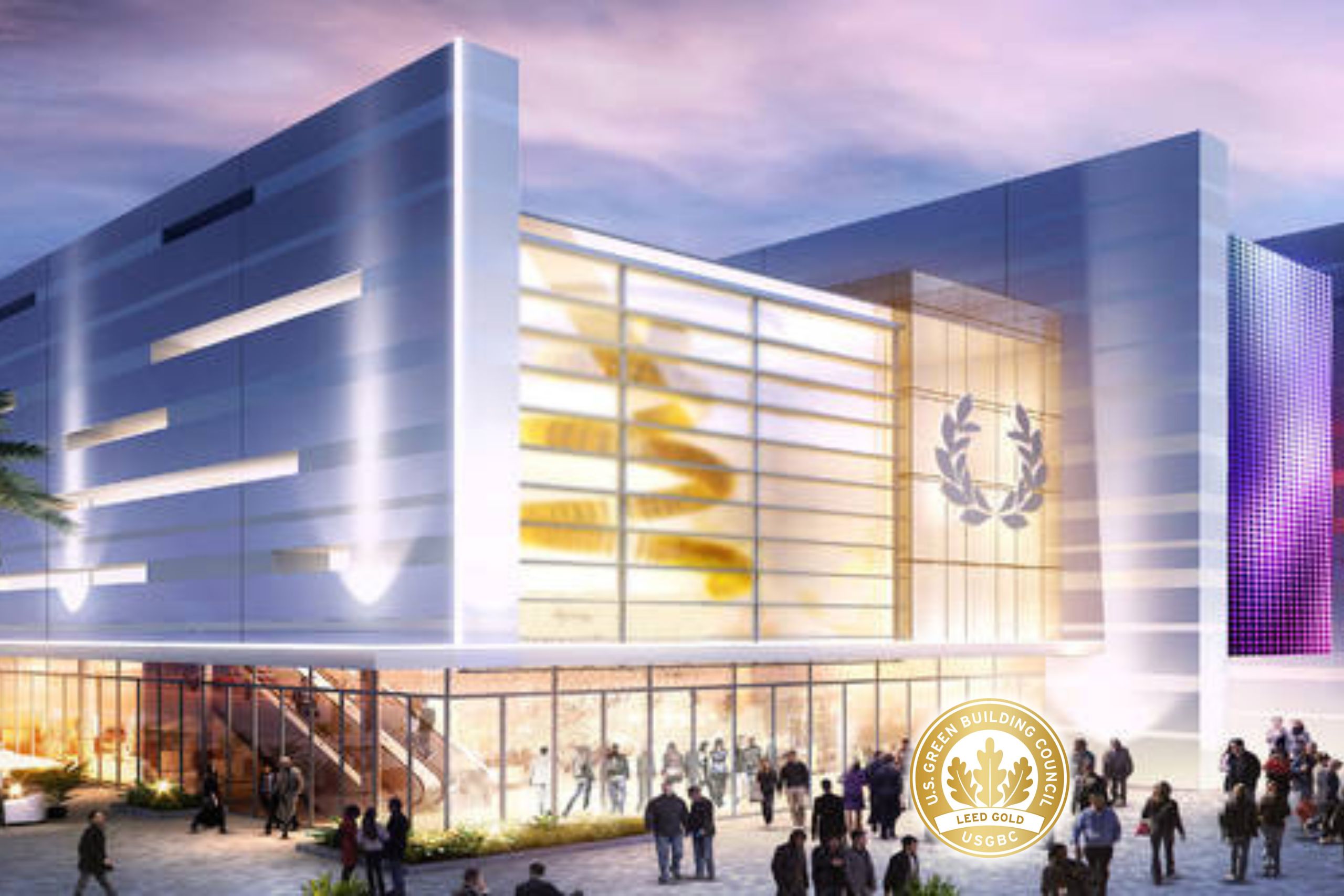 LEED Gold Certified Caesars Forum Convention Center rendering